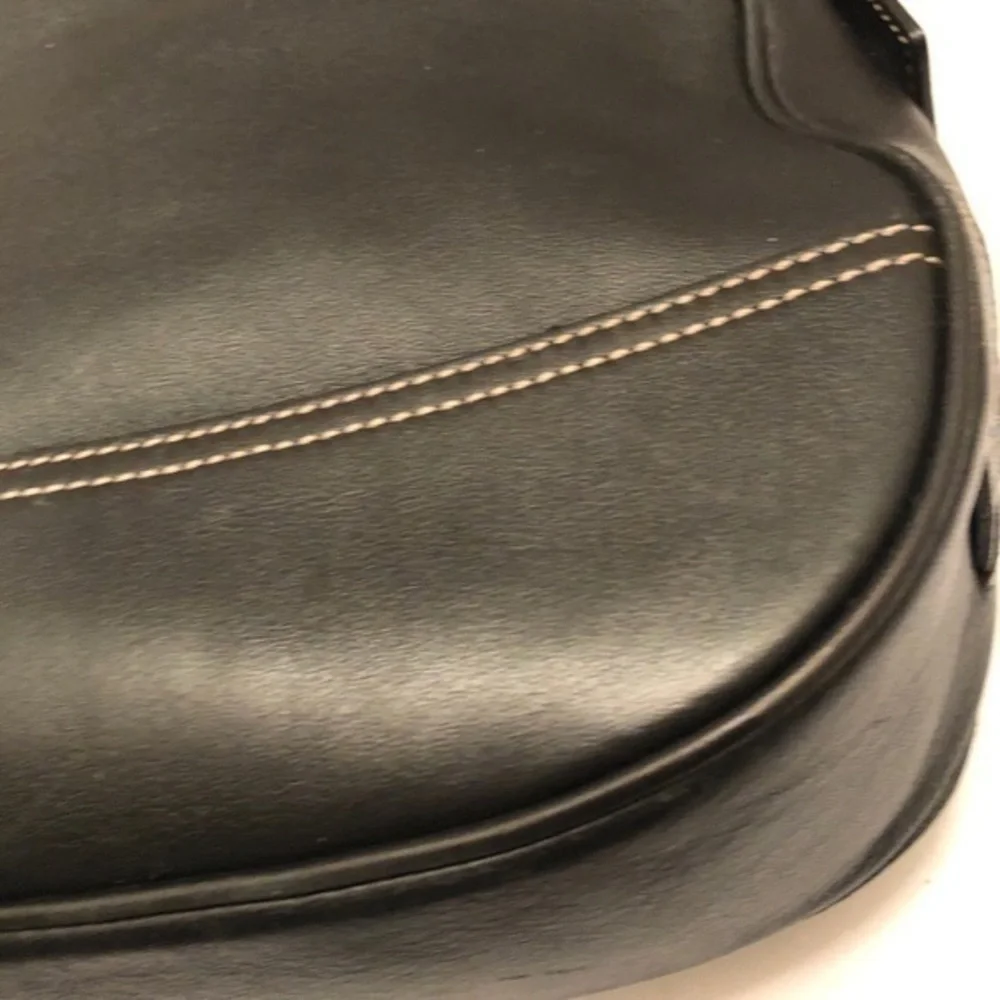 Coach black leather Hampton shoulder bag purse
